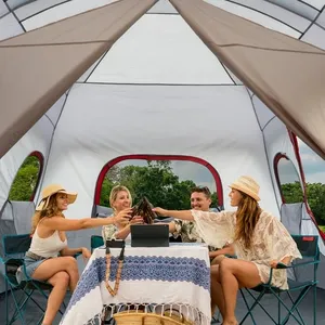 Herstellung 8 10 12 Personen Sofortiger Aufbau wasserdicht große Familie große Hütte im Freien für Camping Zelt Verkauf
