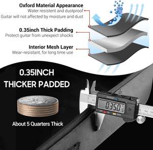 Muestra Gratuita de Funda para Guitarra Resistente al Agua OEM, Funda Acolchada para Guitarra - Product Image 3
