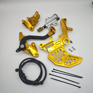 Componente <span class=keywords><strong>CNC</strong></span> Rinforzato FMO per Surron Ultra Bee, Staffa per Doppia Pinza Sinistra e Staffa Freno per Pedane, Accessori Moto - Product Image 2