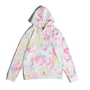 2025 nuevo diseño Color alta calidad Tie Dye transpirable impresión peso ligero Street Smart Tie Dye pulóver sudaderas capucha - Product Image 1