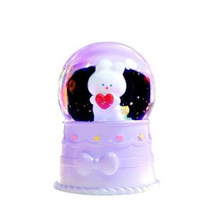 Adornos creativos y lindos con forma de conejo, mini bolas de cristal, adornos de escritorio para niños, luces nocturnas, artesanía al por mayor - Product Image 5
