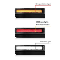 Pièces automobiles : Feu arrière LED séquentiel clignotant, feu stop stroboscopique et feu de recul pour Land Rover Defender 2020-2026 modifié