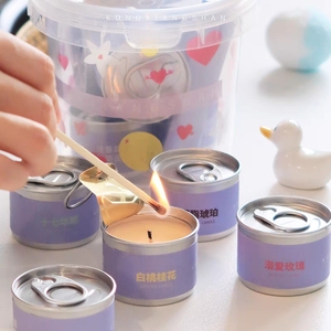 Produits à base d'arômes pour la maison, la chambre à coucher, détend et calme les émotions, bougies pour salle de Spa, canette en étain, bougies parfumées faites à la main - Product Image 4