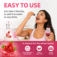 Magnesium Glycinate Cair Bentuk Tetes Formula Terkonsentrasi Rasa Stroberi Mendukung Tidur Kesehatan Tulang Imunitas Dewasa Tingkat Tinggi