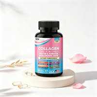 Capsules de peptides de collagène multiples avec biotine, kératine, palmier nain, acide hyaluronique pour la santé des cheveux, de la peau, des ongles et des articulations – Marque privée OEM