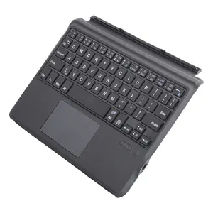 可充电超级纤维超薄蓝色齿无线键盘，带触摸板用于微表面平板电脑