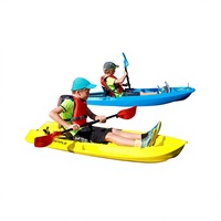Plateforme de kayak pour enfants avec pagaie, gilet de sauvetage, polyéthylène haute densité léger, stable, capacité de 52 kg pour les sports nautiques