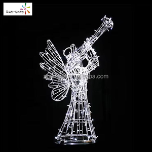 Decoración navideña exterior tridimensional con ángeles LED para calles - Product Image 3