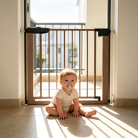 Barrières de sécurité rétractables pour enfants, bébés, tout-petits et animaux domestiques, barrières d'escalier, barrières de sécurité pour bébés avec indication de couleur, vente en gros OEM ODM