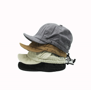 Elegante cappello da papà a tesa corta estivo Hip Hop regolabile lavabile Turn Up Brim Soft Top berretto da Baseball per uomo - Product Image 1