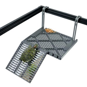 Plataforma flotante avanzada personalizada para tortugas, rampa, escalera, isla flotante, terraza de descanso para tortugas, muelle para tanque de reptiles - Product Image 6