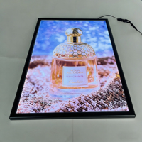 Panneau de menu de restaurant rétroéclairé LED 16x24 24x36 27x40 avec température de couleur personnalisable, certifié CE RoHS