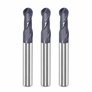 Fresa de carburo CNC de 2 filos con punta esférica HRC65 y recubrimiento AlTiN/TiCN para soporte OEM y ODM - Product Image 2