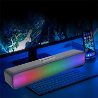 Barre de son Bluetooth COOMAER 2.0 canaux stéréo sans fil pour PC, TV et jeux, avec RGB, AUX et USB – Offre Spéciale