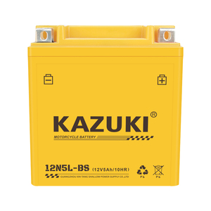 12N5L <span class=keywords><strong>KAZUKI</strong></span> Nuevo Precio de Fábrica Batería de Arranque de Plomo-Ácido 12V 5AH Aki Motor SMF GEL para Motocicleta y Scooter - Product Image 1