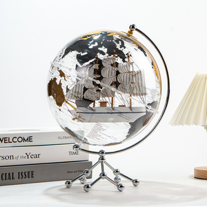 Wellfun diseñado decoración acrílico grande 360 grados Flip 2024 nuevo regalo <span class=keywords><strong>Luna</strong></span> luz novedad regalos globo tierra globo decoración globo - Product Image 1