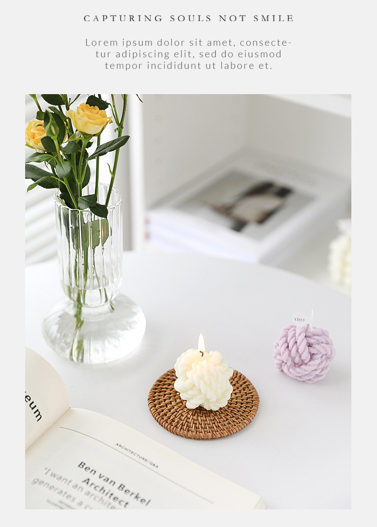 Aromatherapy Cand créatif de boîte-cadeau d'anniversaire de parfum de paraffine de cire de soja flairé par laine sensible en gros de MAISON d'AROME petite 2