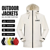 Chaqueta de Hombre Recién Llegada, Resistente al Agua, con Cierre, Deportiva, Cortavientos, para Exteriores, Ligera, para Empleados de Empresa