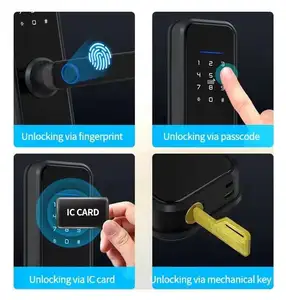 Tuya Wifi Lock Smart Home S807L Smart Mobile Phone APP TTLock Biometric Fingerprint Lock Smart Wifi Door Lock