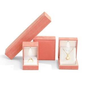 Custom Luxury Velvet Interior Jewelry Package Gift Box Wedding Necklace Pendant Box Jewelry <b>Storage</b> Display Box With Led Light - Product Image 5
