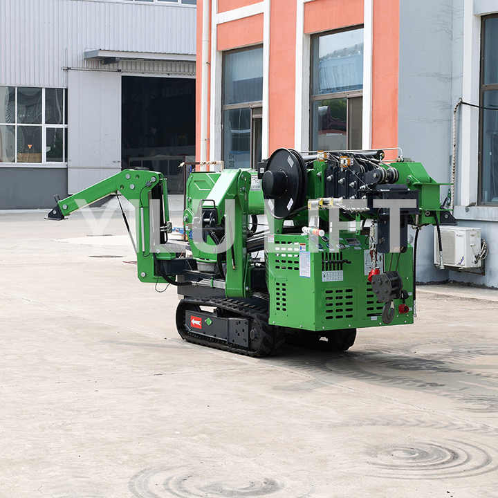 14T Hydraulic Mini Spider Crane Electric Cherry Picker for Construction ...