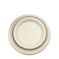 Assiettes jetables écologiques biodégradables en bagasse de canne à sucre