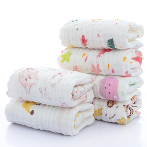 Toalla de algodón de 6 capas para <span class=keywords><strong>bebé</strong></span> <span class=keywords><strong>recién</strong></span> <span class=keywords><strong>nacido</strong></span>, toalla de cara para niño pequeño, Baberos de baño de mano, pañuelo, toalla suave de 25x50cm - Product Image 4