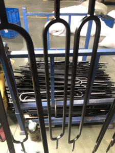 Ld kim loại hiện đại cầu thang lục bình với 28 inch hình bầu dục cho trang trí trong nhà cầu thang lan can (Q-119) - Product Image 4