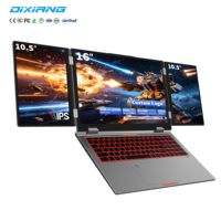 Ordinateur portable à triple écran haute performance DIXIANG, nouveau modèle 16"+10.5"+10.5", Core I5-12450H, 32 Go de RAM, 512 Go de SSD, vente en gros, usage professionnel