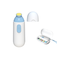 Ensemble de manucure électrique 6-en-1 avec mini-lampe LED en ABS, sûr pour les soins de bébé, vente en gros
