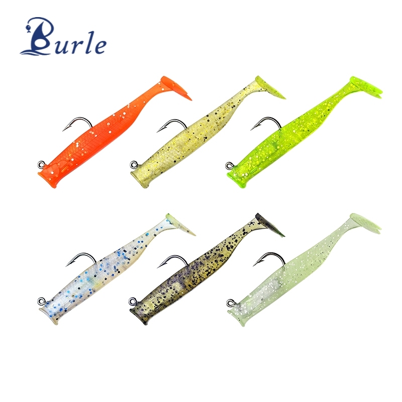 blue wolf fishing lures PACK PRE-RIGGED LURE 3.5 OZ Color:Sour Pickle Anglerfish | The Lure VMC hook along with size-1