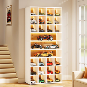 Vitrina de Madera para Exhibición, Organizador con Estantes para Figuras <span class=keywords><strong>Funko</strong></span> Mini <span class=keywords><strong>Pop</strong></span> y Juguetes de Acción, Mueble para Sala de Estar - Product Image 1