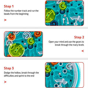 ของเล่นเสริม<span class=keywords><strong>พัฒนา</strong></span>การด้านวิทยาศาสตร์สำหรับเด็ก เกมเขาวงกต<span class=keywords><strong>ลูก</strong></span>บอล 3 มิติ จานเขาวงกต เกมฝึก<span class=keywords><strong>สมอง</strong></span>พกพา เสริมสร้างไอคิว - Product Image 4