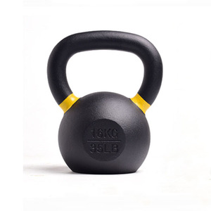 Esportes tigre 35 Kettlebell de Ferro Fundido De Peso <span class=keywords><strong>Lbs</strong></span> Natural Sólido Balanço de Fitness Workout - Product Image 2