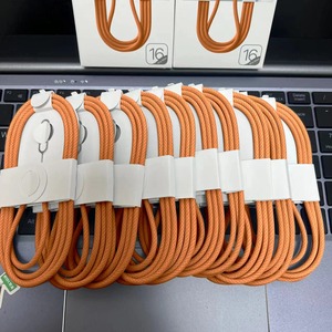 สายชาร์จเร็ว<span class=keywords><strong>แบ</strong></span>บถัก PD 60W คุณภาพสูง 100 ชิ้น สำหรับ iPhone 16 15 14 13 12 17 Pro Max สาย USB C อุปกรณ์เสริมสำหรับชาร์จ - Product Image 1