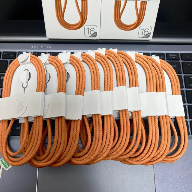 100Pcs High Quality PD 60W Weaving Type C Fast Charger Cable for iPhone 16 15 14 13 12 17 Pro Max USB C Cable Charge Accessories