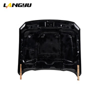 LANGyu 2015-2017 2018-2023 Systèmes de carrosserie automobile Capot avant pour Ford Mustang Type-GT500 Capot moteur en fibre de carbone