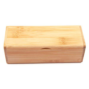 Étui à lunettes en bambou Conchen, boîte de rangement rectangulaire rétro pour lunettes de soleil, couleur naturelle, 8-8,9 pouces, vente en gros - Product Image 5