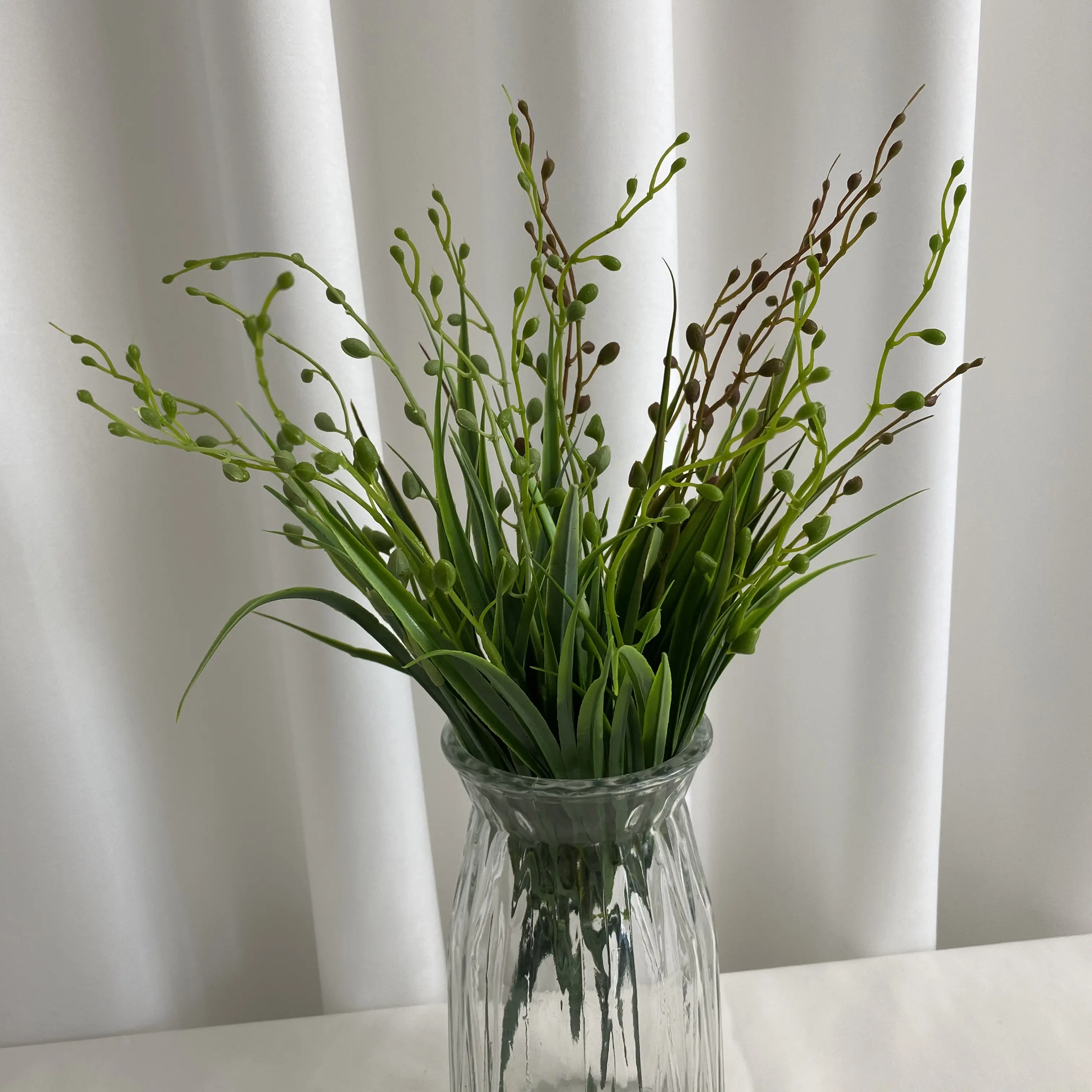 Artificial plants arrangement multiple colors natural artificial narcissus grass plants for decoration