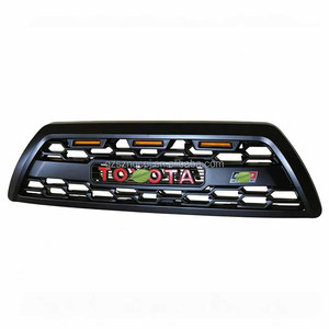 Calandre avant avec feux LED ambre pour Toyota 4Runner 2006-2009, calandre de pare-chocs en maille nid d'abeille, accessoires de modification extérieure - Product Image 1