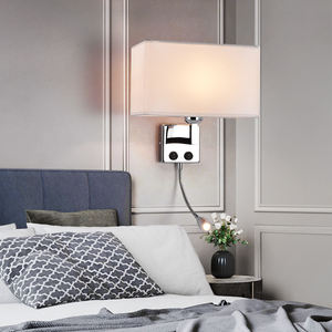 Applique murale extérieure moderne PIR Motion nouveau Style Simple LED tissu à la mode lecture de chevet 220V UL certifié application intérieure - Product Image 6
