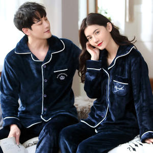 Pijamas de Franela de Manga Larga para Mujer, Otoño Invierno, 100% Algodón, para Parejas, Ropa para <span class=keywords><strong>el</strong></span> Hogar, en Nombre de la Tienda de Distribución This Life - Product Image 1