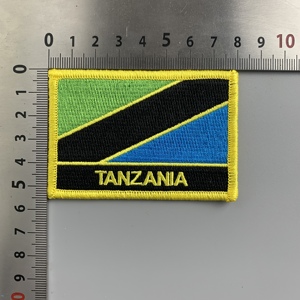 Parche Bordado Personalizado de Alta Calidad con Bandera de Estados Unidos, Alemania y Kenia, Parche de Bandera Nacional Americana - Product Image 6