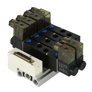Colector de Solenoide de 5 Vías y 2 Posiciones de Alta Calidad con Base Tipo Isla, 220V 24V - Product Image 6