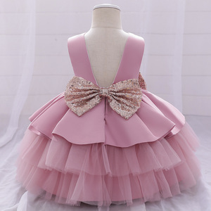 Di Modo sveglio Bello Del Bambino Delle Ragazze di Fiore Coda di Lavaggio Del Ricamo Del Vestito Di Compleanno Vestito Da Cerimonia Nuziale Della Principessa - Product Image 3