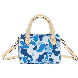 Nuova Borsa Boston di Alta Qualità, Borsa a Tracolla Personalizzata Rosa Camo per <span class=keywords><strong>Donna</strong></span>, Borsa Impermeabile in <span class=keywords><strong>Pelle</strong></span> PU Effetto Nuvola - Product Image 4