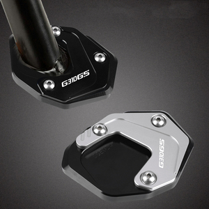 Para <span class=keywords><strong>BMW</strong></span> G310GS G <span class=keywords><strong>310GS</strong></span> G 310 GS 2018 <span class=keywords><strong>2019</strong></span> 2020 2021 Placa de Soporte Lateral CNC para Pedestal, Extensor de Base de Apoyo Ampliada - Product Image 1