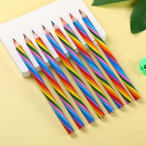Jumbo Multi Coloured <span class=keywords><strong>Pencil</strong></span> Holz Mischfarbe Magic <span class=keywords><strong>Pencil</strong></span> für Kinder <span class=keywords><strong>Rainbow</strong></span> Art Supplier <span class=keywords><strong>Pencil</strong></span> Kit Set Zeichnung School Painting - Product Image 5