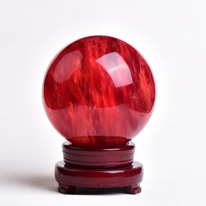 Vente en gros gravé bonne fortune <span class=keywords><strong>Feng</strong></span> <span class=keywords><strong>Shui</strong></span> boule de cristal rouge 1er chakra (racine) pour la mise à la terre et la stabilité - Product Image 2