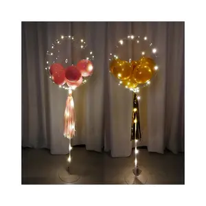 Wholesale LED Bobo Balloons Kit Light Up Led Bubble Balloon Wedding Birthday Decoration Set Bobo Balloon